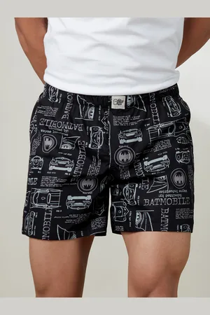 The Souled Store Men Black & White Printed Boxers