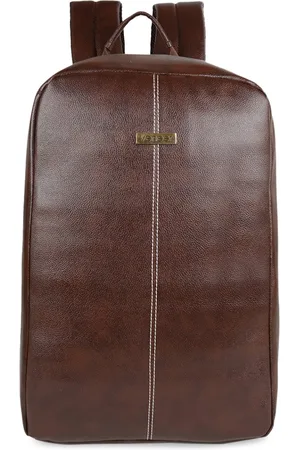 Veneer Unisex Brown Backpack with Anti-Theft