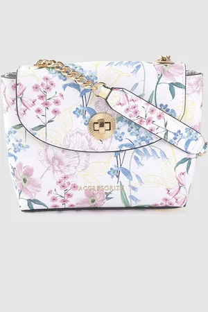 Accessorize London Women Faux Leather R Meghan Printed Sling Bag