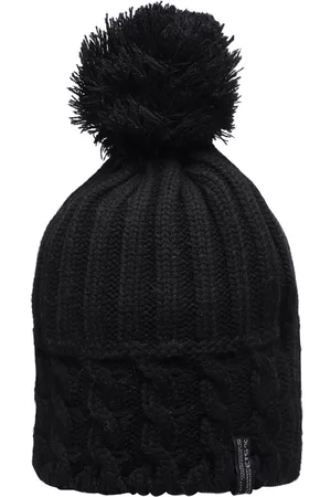 513 Clothing Women Black Knit Beanie Cap