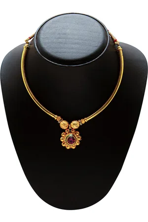 Shivansh Women Gold-Toned & Pink Gold-Plated Necklace