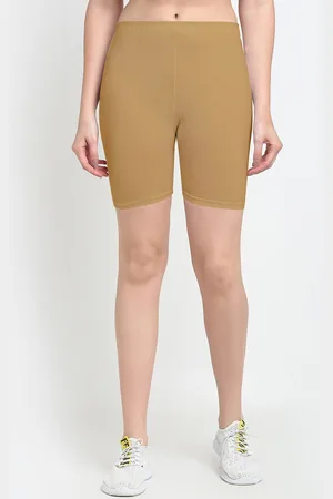 GRACIT Women Beige Cycling Sports Shorts