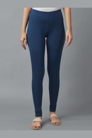 Elleven Women Solid Cotton Churidar Leggings