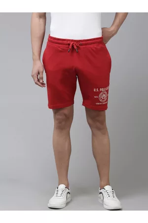 Ralph Lauren Men Red Typography Printed Regular Shorts