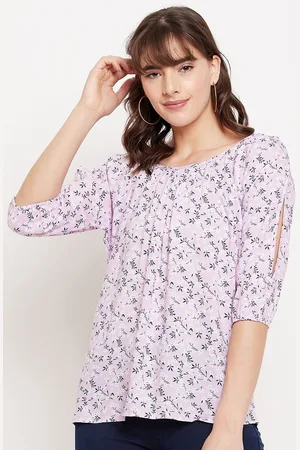 Duke Purple Floral Print Top