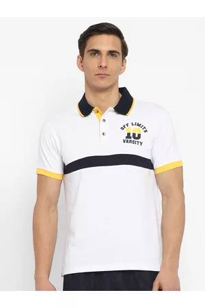 OFF LIMITS Men White Polo Collar T-shirt