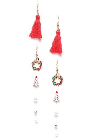 Jewels Galaxy Set of 6 Gold-Plated Earrings