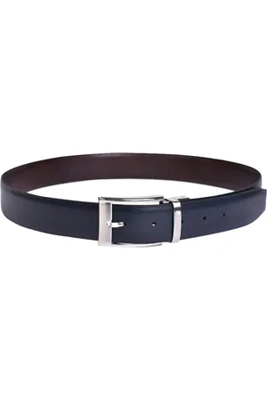 BELWABA Men Navy Blue Belts
