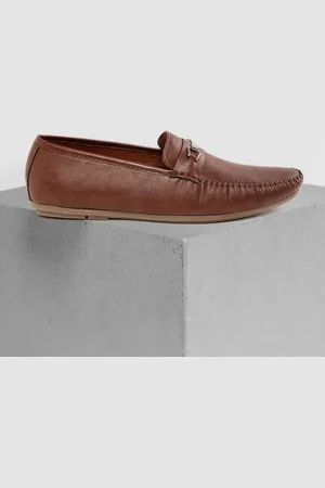 Mast & Harbour Men Brown Solid Horsebit Loafers