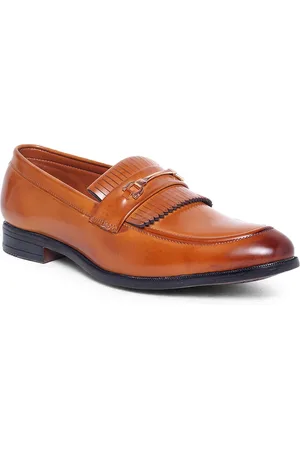 MUTAQINOTI Men Tan Solid Regular Loafers