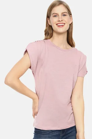 Campus Mauve Pure Cotton Regular Top