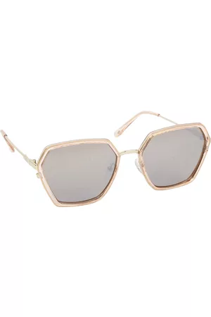 Lee Cooper Women Sunglasses - Women Mirrored Lens & Gold-Toned Cateye Sunglasses LC9183NTA TR C1