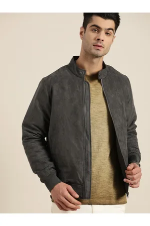 Suede-effect jacket with zip - Man | Mango Man India