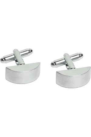 Calvadoss Men Silver-Toned Quirky Cufflink