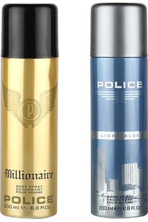 Police Men Set of Light Blue & Millionaire Deodorants