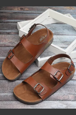 REFOAM Men Brown Comfort Sandals
