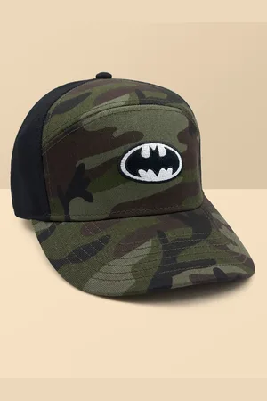 Free Authority Men Batman Printed Green Caps