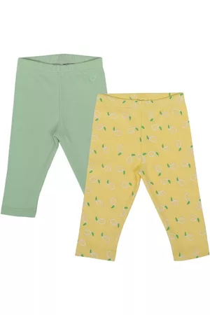 My Milestones Girls Pack Of 2 Printed Cotton Joggers