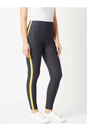 Miss Chase Women Charcoal Grey Solid Skinny-Fit Jeggings