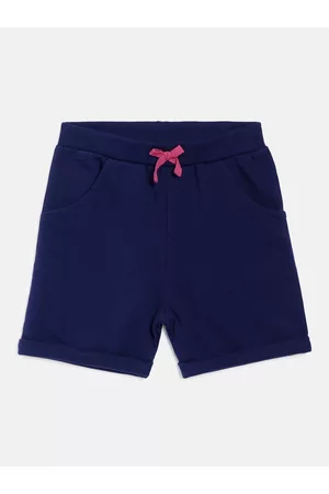 MINI KLUB Girls Navy Blue Organic Cotton Shorts