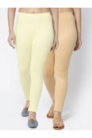 Jinfo Women Pack Of 2 Solid Ankle-Length Leggings