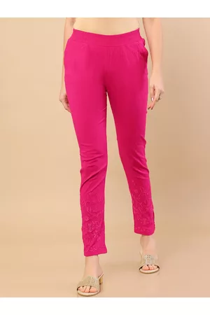 Soch Women Pink Jodhpuris Trousers