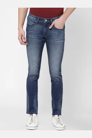 Wrangler Men Blue Vegas Skinny Fit Low-Rise Light Fade Stretchable Jeans