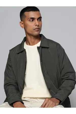 Selected Homme padded coach jacket in black