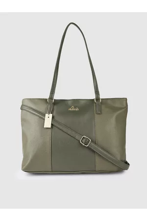LAVIE Kanila Women Green Solid Medium Tote Bag