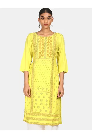 Yellow Kurtis - Buy Yellow Kurtas for Women Online in India | Libas