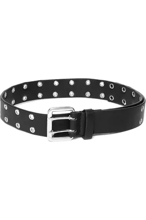 Berrylush Women Black Embellished Slim Belt