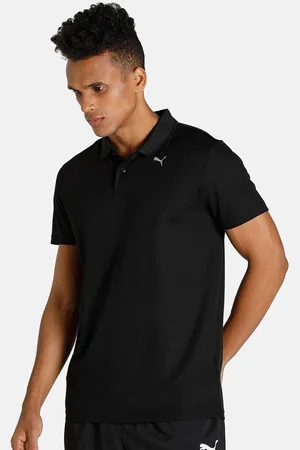 PUMA Men Black Performance Training Polo T Shirt