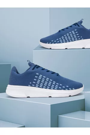 Allen Cooper Men Blue Running Non-Marking Shoes