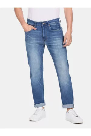 Ralph Lauren Men Blue Harold Slim Straight Fit Light Fade Jeans