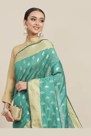 Buy Chhabra 555 Pre-stitched Sequinned Half-and-Half saree with Ruffled  Frilled Hemline and Belt Online at Best Prices in India - JioMart.