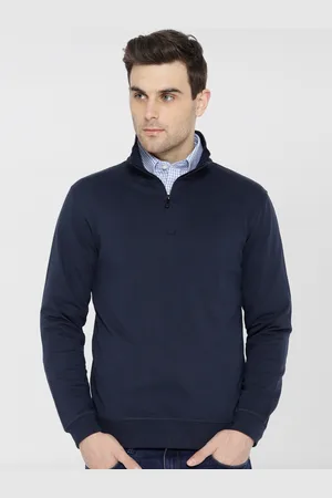 Dream of Glory Inc Men Navy Blue Cotton Sweatshirt