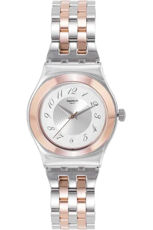 Swatch Countryside Women White Water Resistant Analogue Watch YLS454G