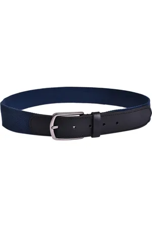 BELWABA Men Navy Blue Belts
