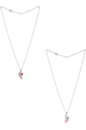 EL REGALO Pack Of 2 Silver-Plated Chain