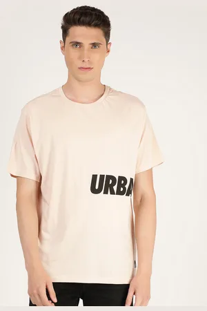 Lee Men Pink Typography T-shirt