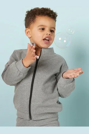 DECATHLON Kids Grey Solid Tracksuits