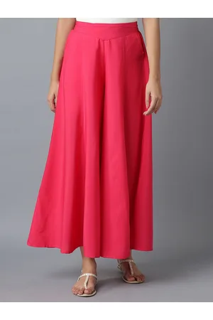 Elleven Women Pink Flared Palazzos