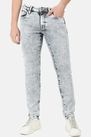 EVERBLUE Men Solid Tapered Slim Fit Heavy Fade Stretchable Jeans