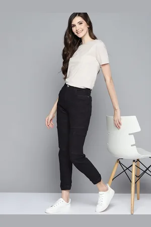 Mast & Harbour Women Black Stretchable Joggers