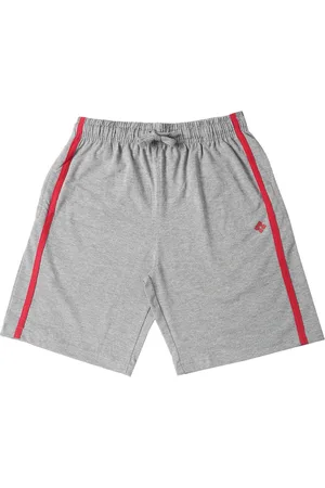 dollar Boys Grey Melange Solid Regular Fit Regular Shorts