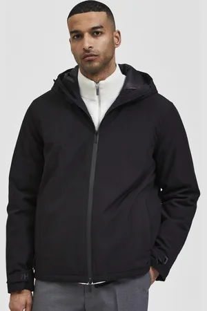 SELECTED Men Black Solid Padded Jacket