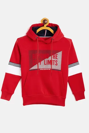 Duke Boys Red Printed Hooded Sweatshirt
