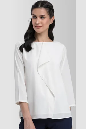 FableStreet Women Off White Top