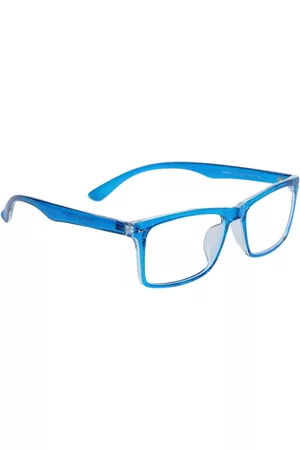 Peter Jones Eyewear Unisex Blue Full Rim Rectangle Blue Light Blocking Glasses