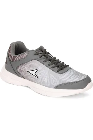 POWER Men Grey & White Running Shoes